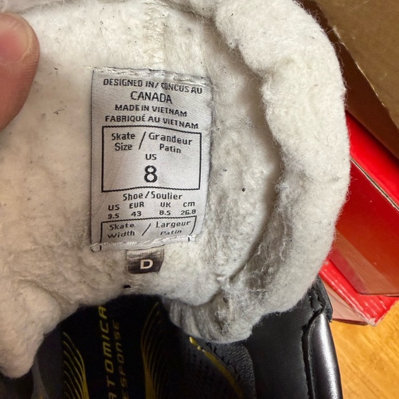 CCM Black and Yellow Hockey Skates - Picture 3 of 3